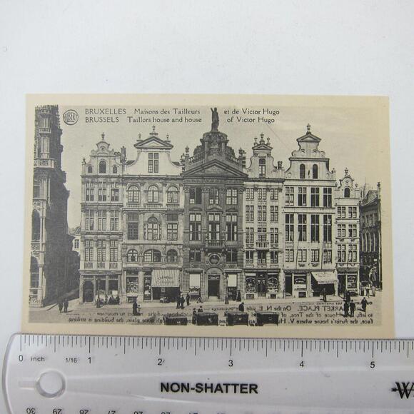 Postcard Brussels Belgium Taillors House, Victor Hugo House, Lunch-boat Antique - Picture 11 of 12